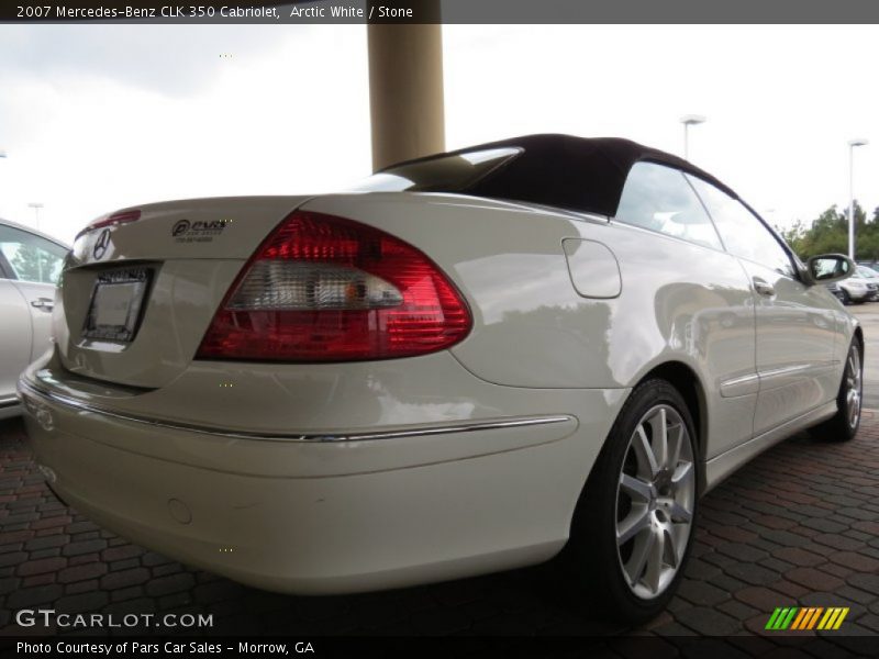 Arctic White / Stone 2007 Mercedes-Benz CLK 350 Cabriolet