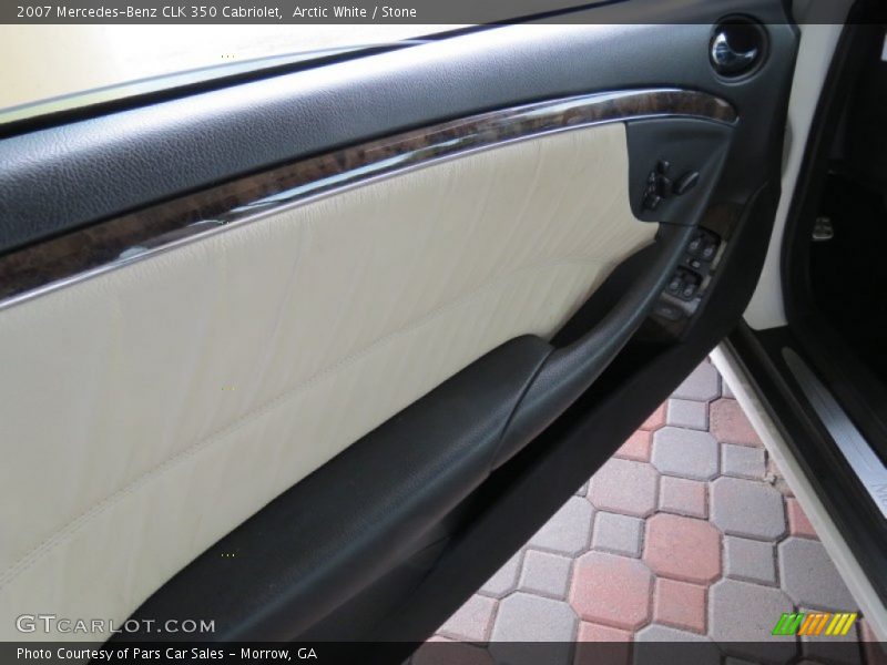 Arctic White / Stone 2007 Mercedes-Benz CLK 350 Cabriolet