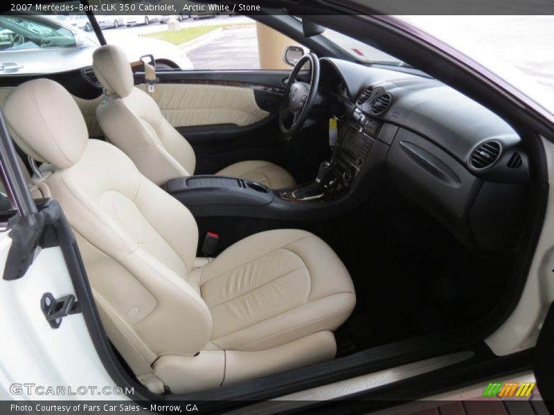Arctic White / Stone 2007 Mercedes-Benz CLK 350 Cabriolet