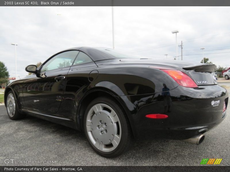 Black Onyx / Saddle 2003 Lexus SC 430