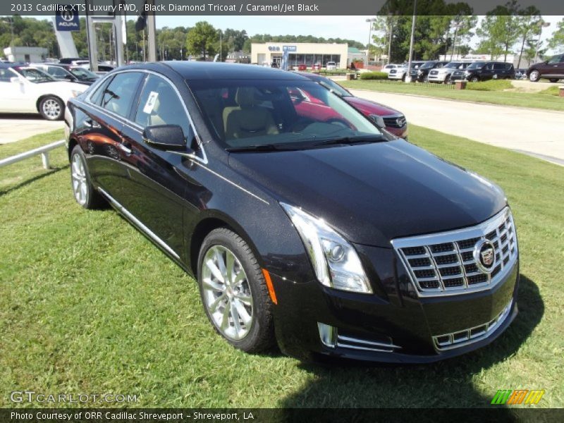 Black Diamond Tricoat / Caramel/Jet Black 2013 Cadillac XTS Luxury FWD