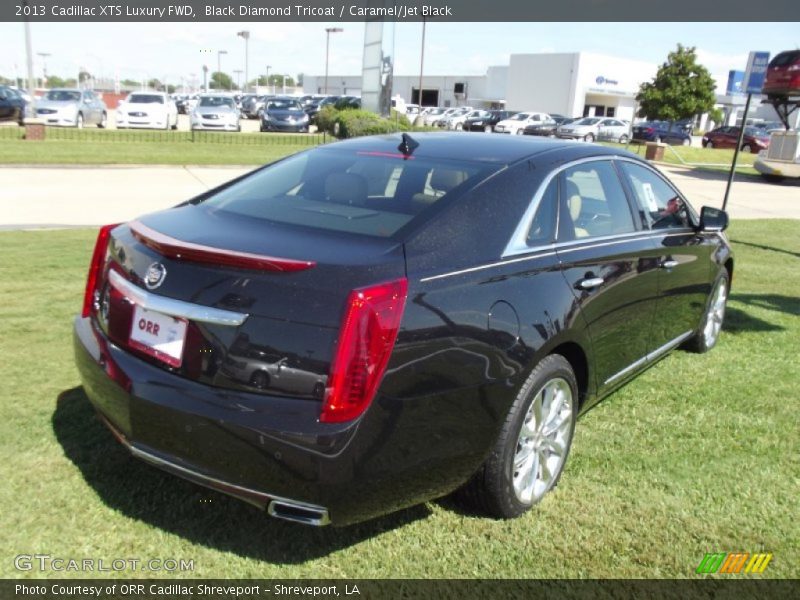 Black Diamond Tricoat / Caramel/Jet Black 2013 Cadillac XTS Luxury FWD