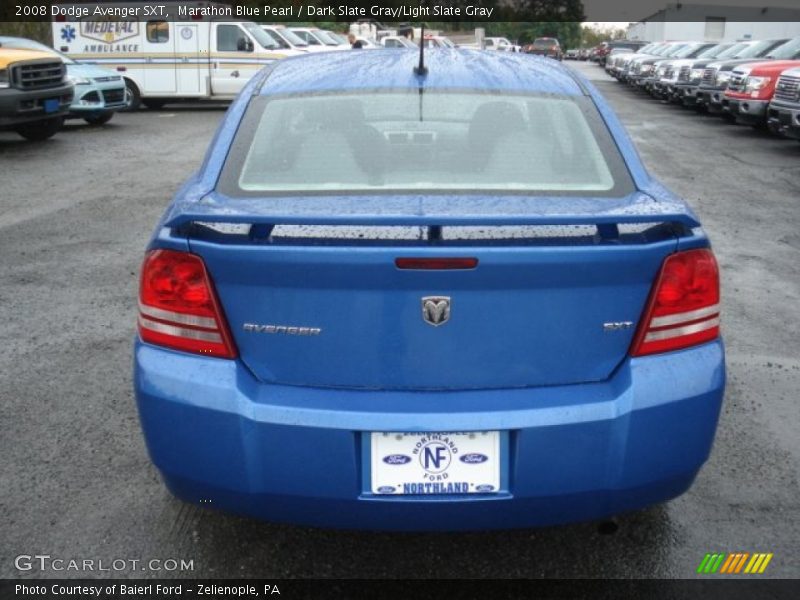 Marathon Blue Pearl / Dark Slate Gray/Light Slate Gray 2008 Dodge Avenger SXT