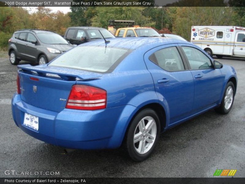Marathon Blue Pearl / Dark Slate Gray/Light Slate Gray 2008 Dodge Avenger SXT