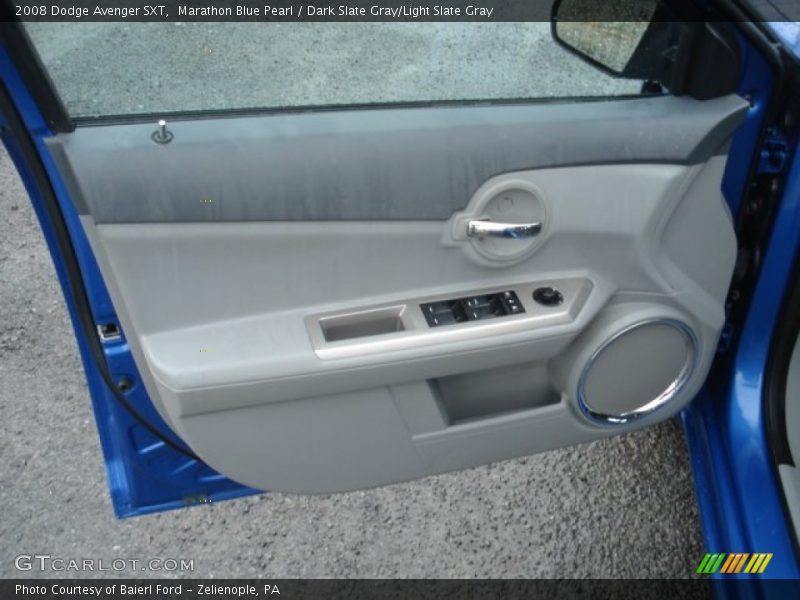 Marathon Blue Pearl / Dark Slate Gray/Light Slate Gray 2008 Dodge Avenger SXT