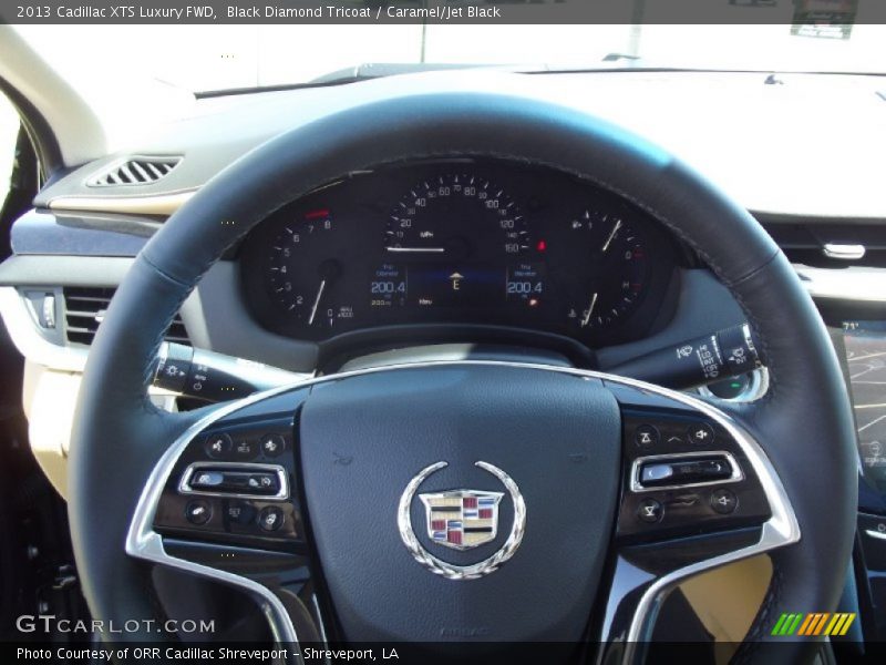 Black Diamond Tricoat / Caramel/Jet Black 2013 Cadillac XTS Luxury FWD