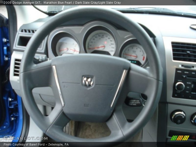 Marathon Blue Pearl / Dark Slate Gray/Light Slate Gray 2008 Dodge Avenger SXT
