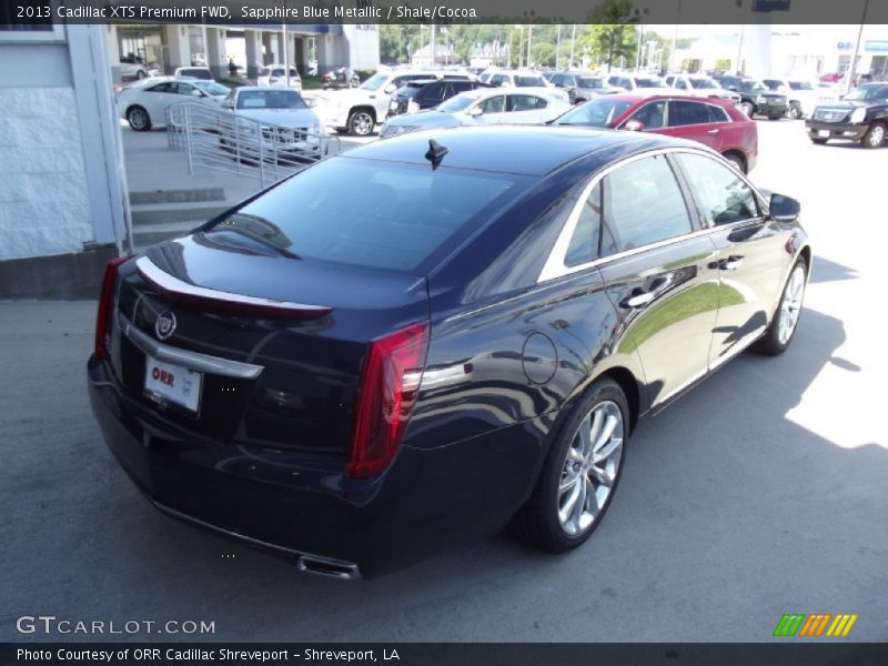 Sapphire Blue Metallic / Shale/Cocoa 2013 Cadillac XTS Premium FWD