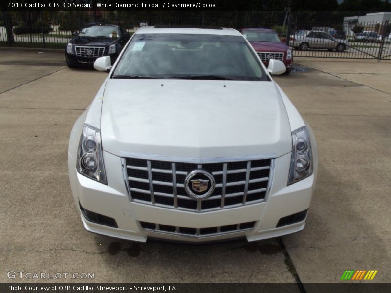 White Diamond Tricoat / Cashmere/Cocoa 2013 Cadillac CTS 3.0 Sedan