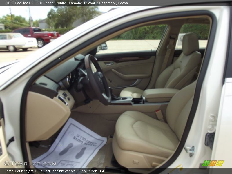 White Diamond Tricoat / Cashmere/Cocoa 2013 Cadillac CTS 3.0 Sedan