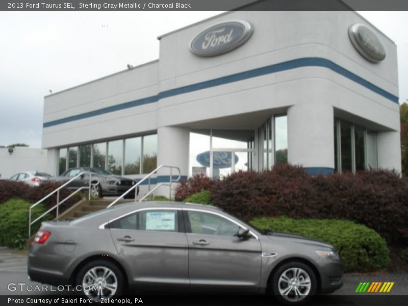 Sterling Gray Metallic / Charcoal Black 2013 Ford Taurus SEL