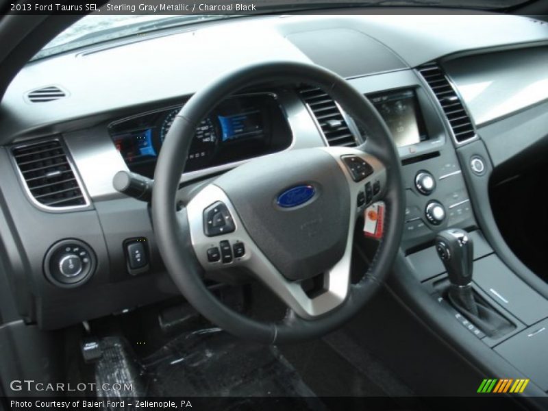 Sterling Gray Metallic / Charcoal Black 2013 Ford Taurus SEL