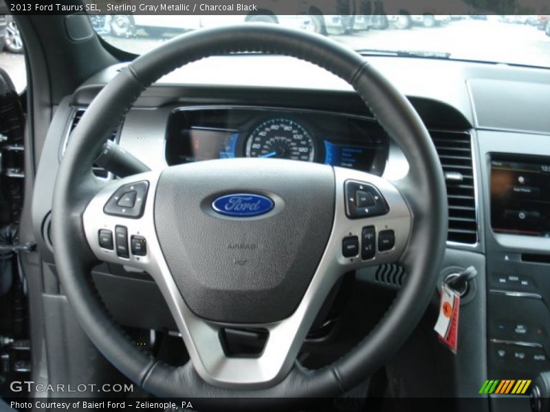 Sterling Gray Metallic / Charcoal Black 2013 Ford Taurus SEL
