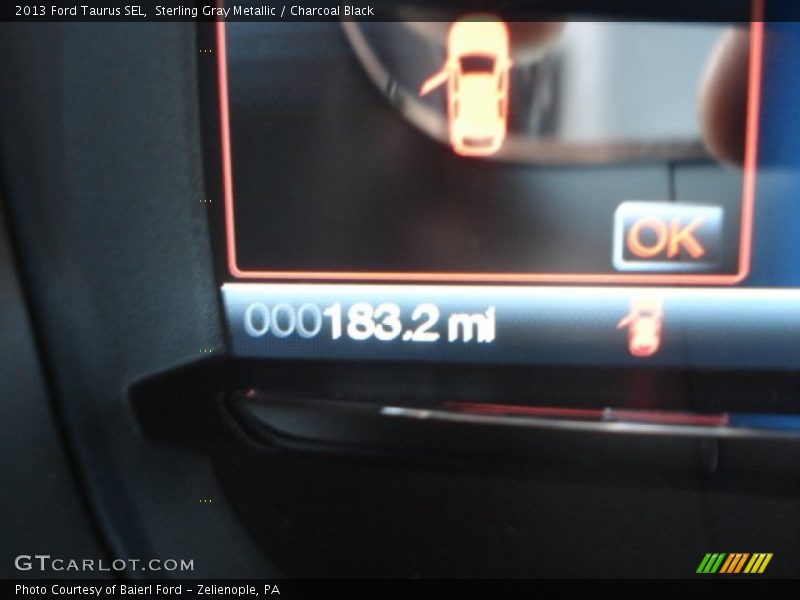 Sterling Gray Metallic / Charcoal Black 2013 Ford Taurus SEL