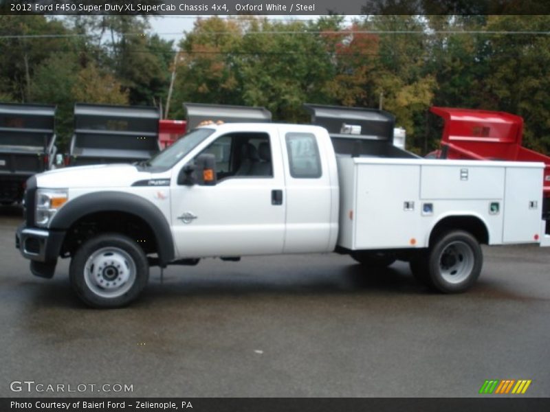 Oxford White / Steel 2012 Ford F450 Super Duty XL SuperCab Chassis 4x4