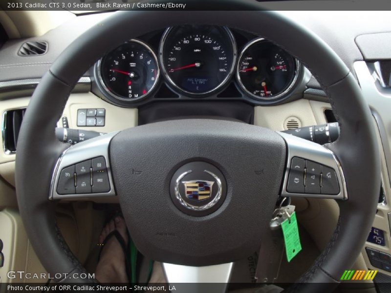 Black Raven / Cashmere/Ebony 2013 Cadillac CTS 3.0 Sedan