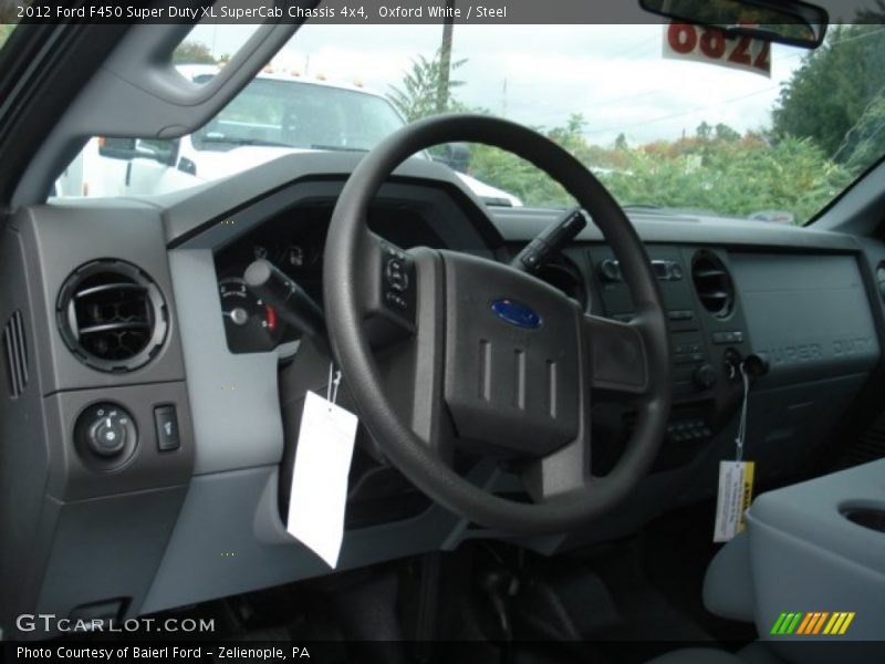 Oxford White / Steel 2012 Ford F450 Super Duty XL SuperCab Chassis 4x4