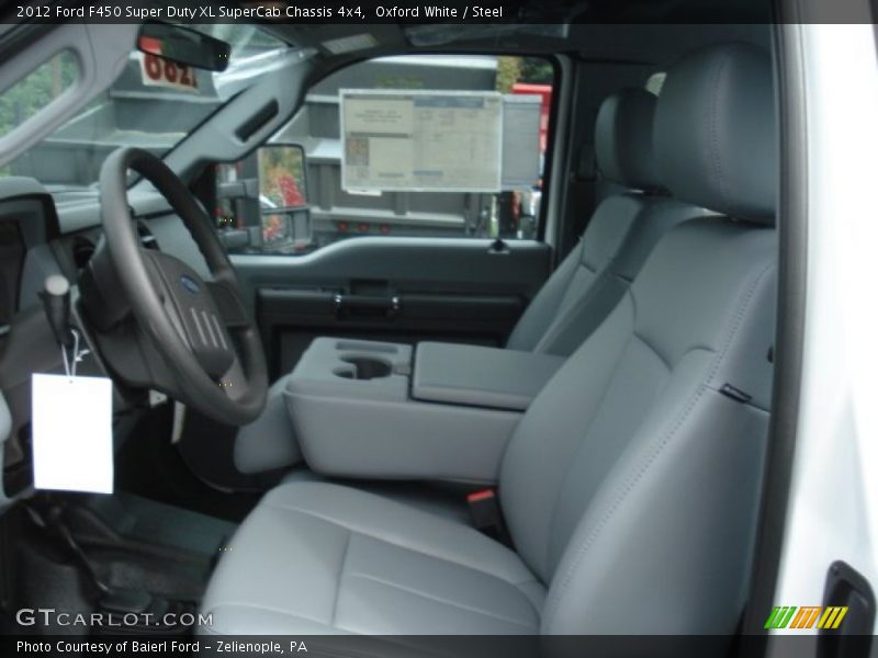 Oxford White / Steel 2012 Ford F450 Super Duty XL SuperCab Chassis 4x4