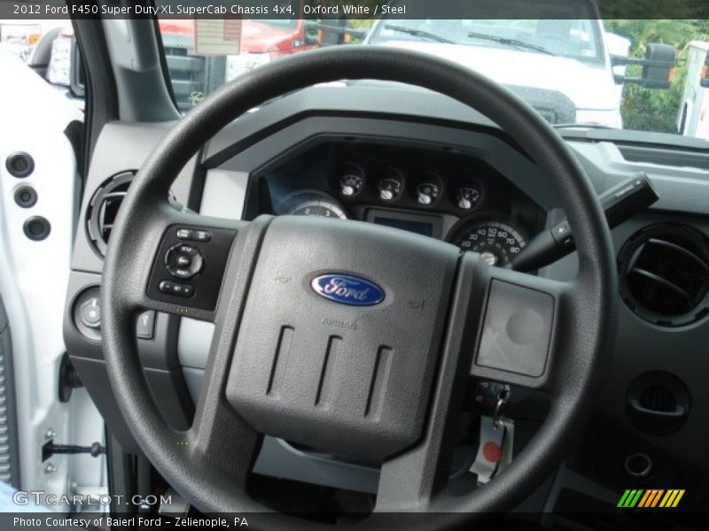  2012 F450 Super Duty XL SuperCab Chassis 4x4 Steering Wheel