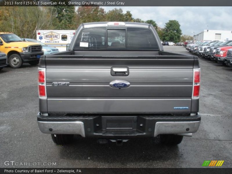 Sterling Gray Metallic / Steel Gray 2013 Ford F150 XLT SuperCab 4x4