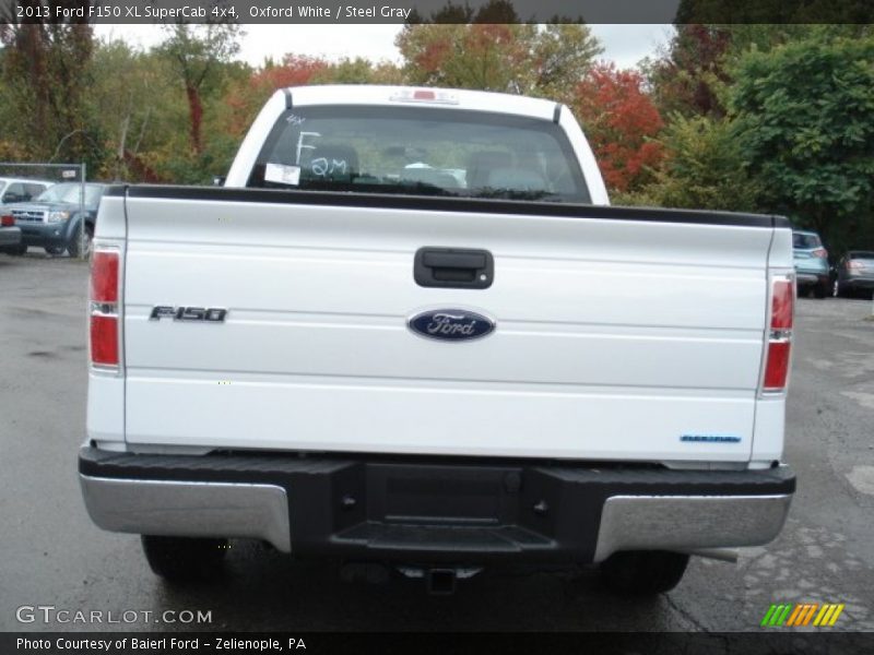 Oxford White / Steel Gray 2013 Ford F150 XL SuperCab 4x4