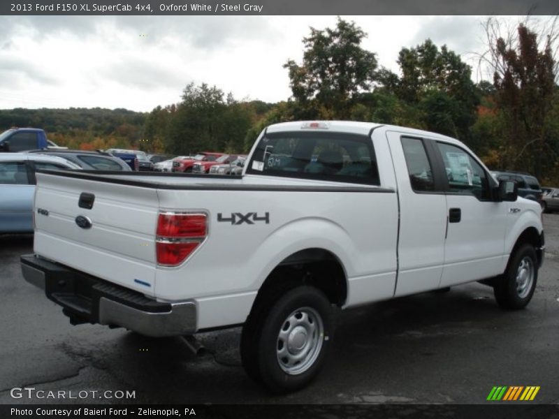 Oxford White / Steel Gray 2013 Ford F150 XL SuperCab 4x4