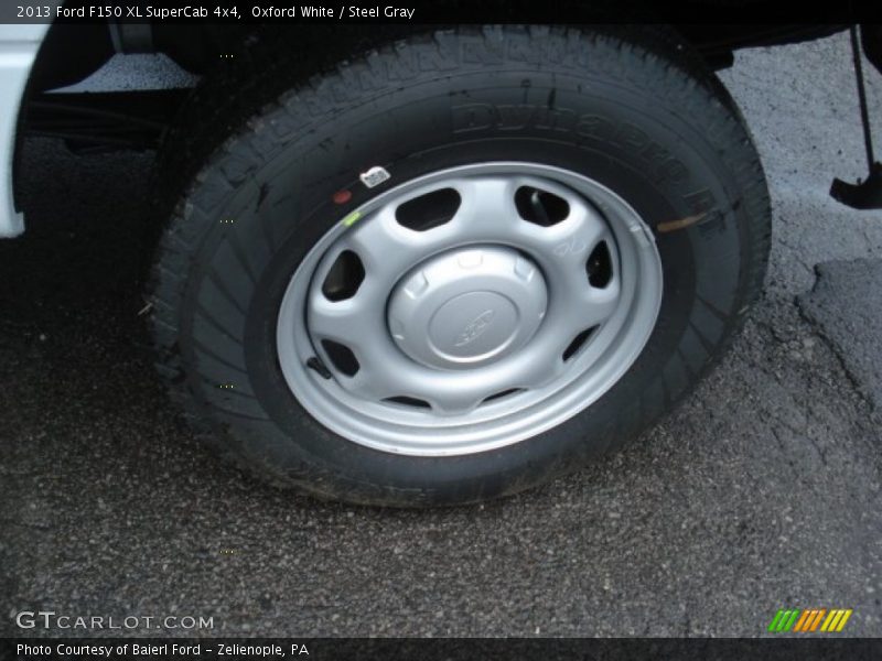 Oxford White / Steel Gray 2013 Ford F150 XL SuperCab 4x4