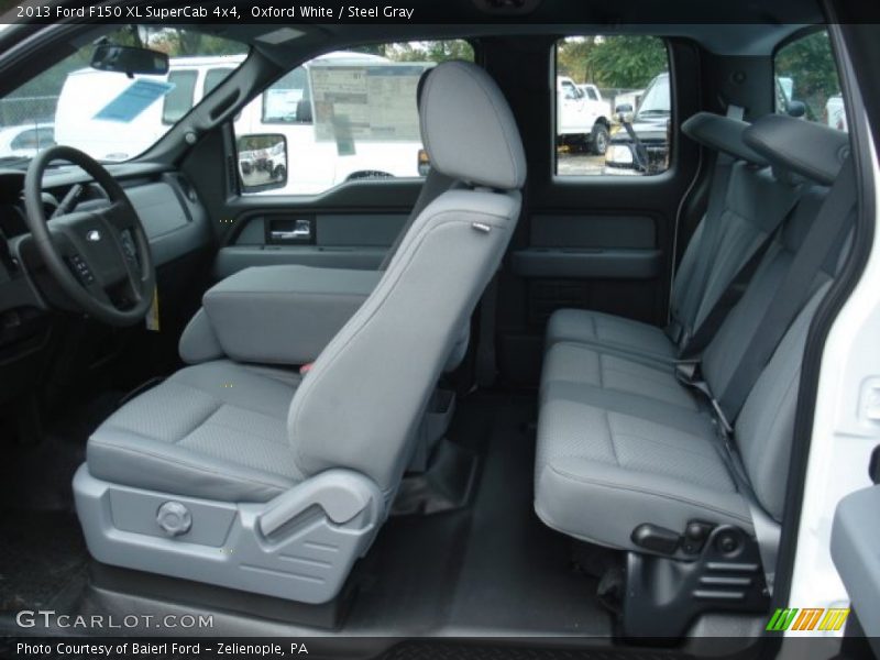  2013 F150 XL SuperCab 4x4 Steel Gray Interior