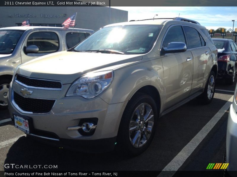 Gold Mist Metallic / Jet Black 2011 Chevrolet Equinox LTZ