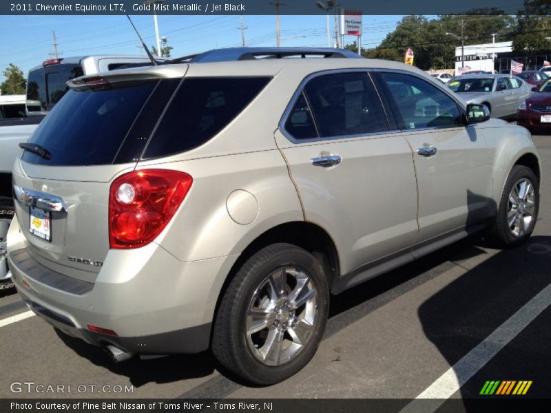 Gold Mist Metallic / Jet Black 2011 Chevrolet Equinox LTZ