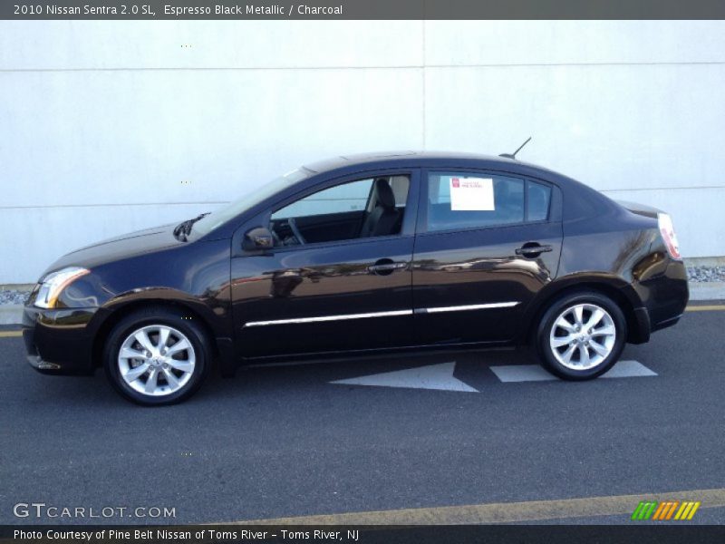 Espresso Black Metallic / Charcoal 2010 Nissan Sentra 2.0 SL