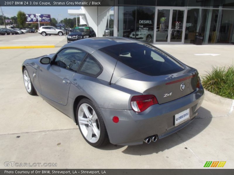 Stratus Grey Metallic / Black 2007 BMW Z4 3.0si Coupe