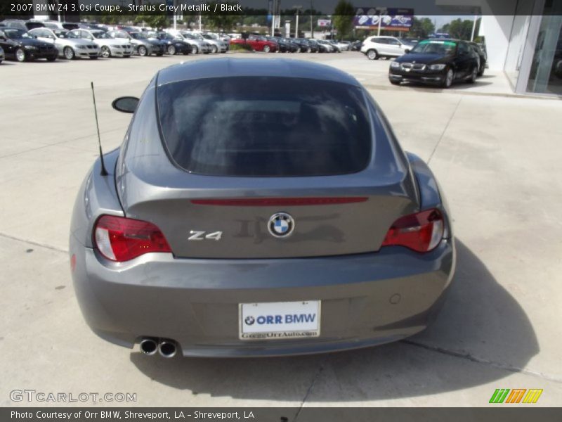 Stratus Grey Metallic / Black 2007 BMW Z4 3.0si Coupe