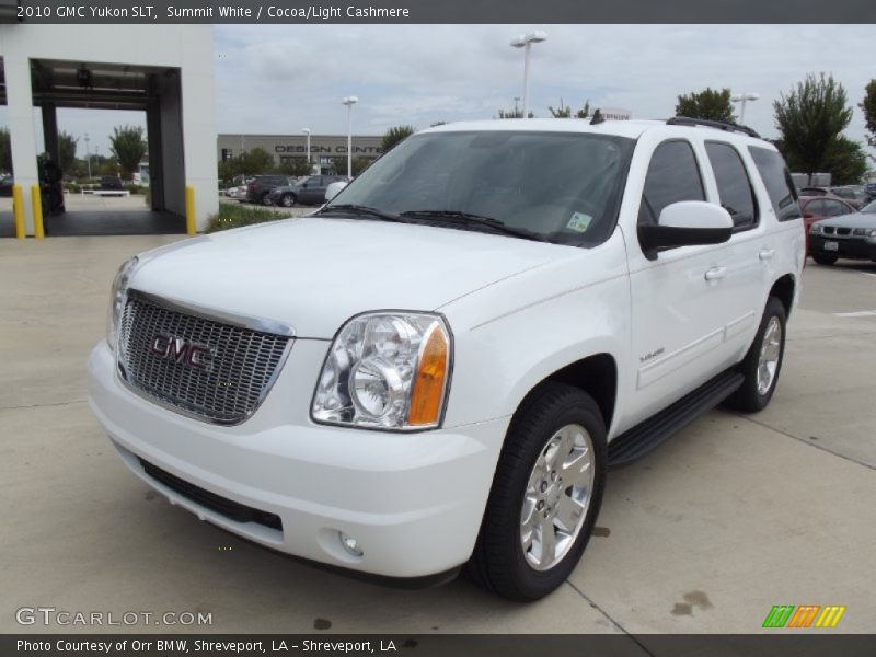 Summit White / Cocoa/Light Cashmere 2010 GMC Yukon SLT