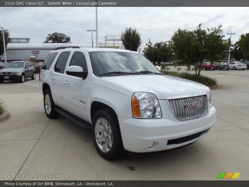 Summit White / Cocoa/Light Cashmere 2010 GMC Yukon SLT