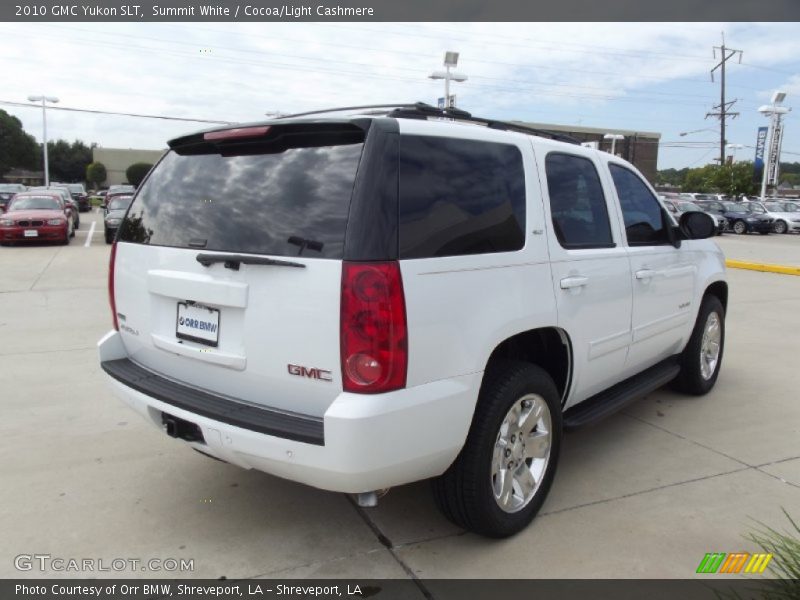 Summit White / Cocoa/Light Cashmere 2010 GMC Yukon SLT