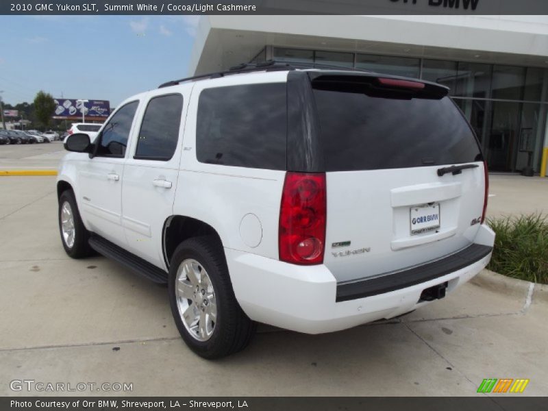 Summit White / Cocoa/Light Cashmere 2010 GMC Yukon SLT