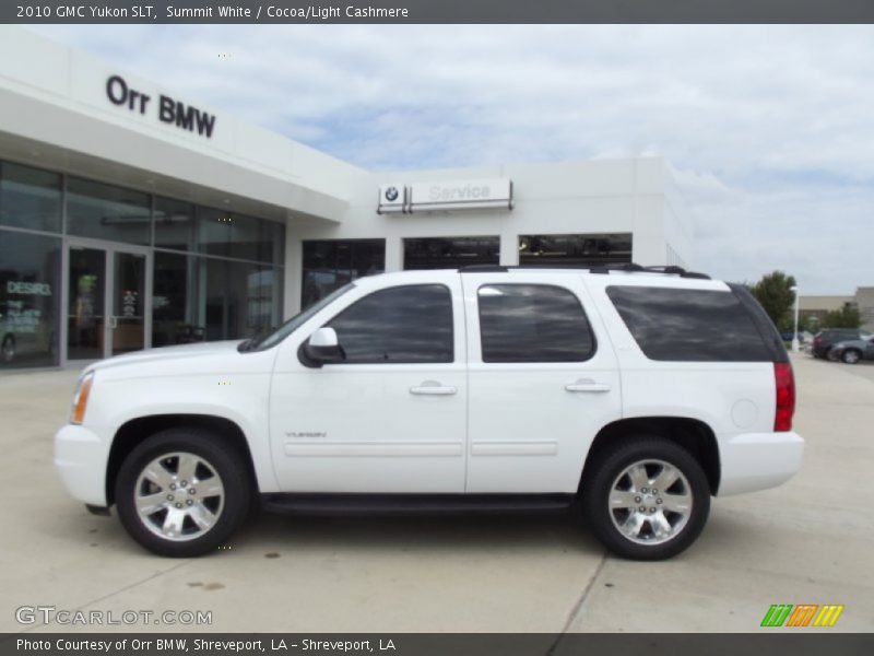 Summit White / Cocoa/Light Cashmere 2010 GMC Yukon SLT