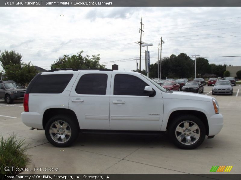 Summit White / Cocoa/Light Cashmere 2010 GMC Yukon SLT