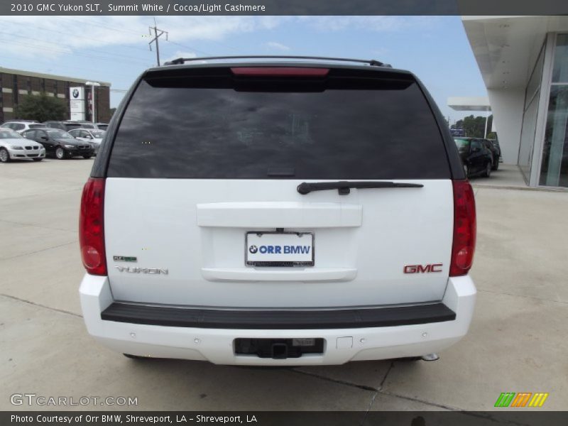 Summit White / Cocoa/Light Cashmere 2010 GMC Yukon SLT