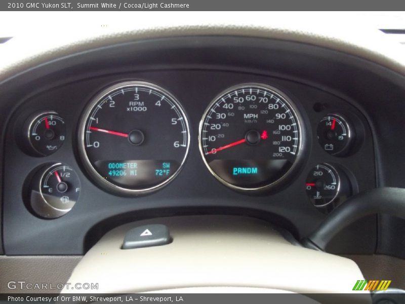 Summit White / Cocoa/Light Cashmere 2010 GMC Yukon SLT