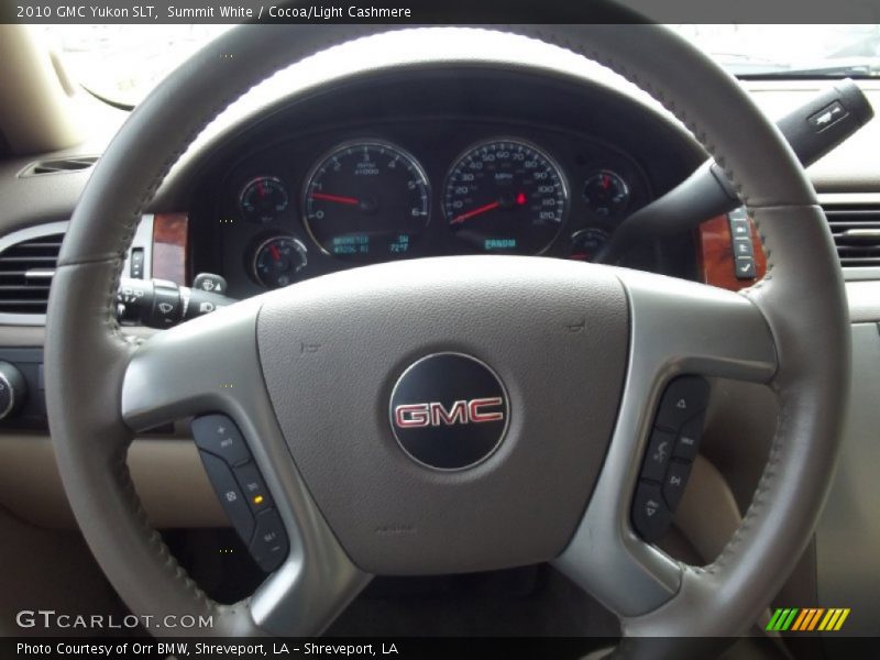 Summit White / Cocoa/Light Cashmere 2010 GMC Yukon SLT