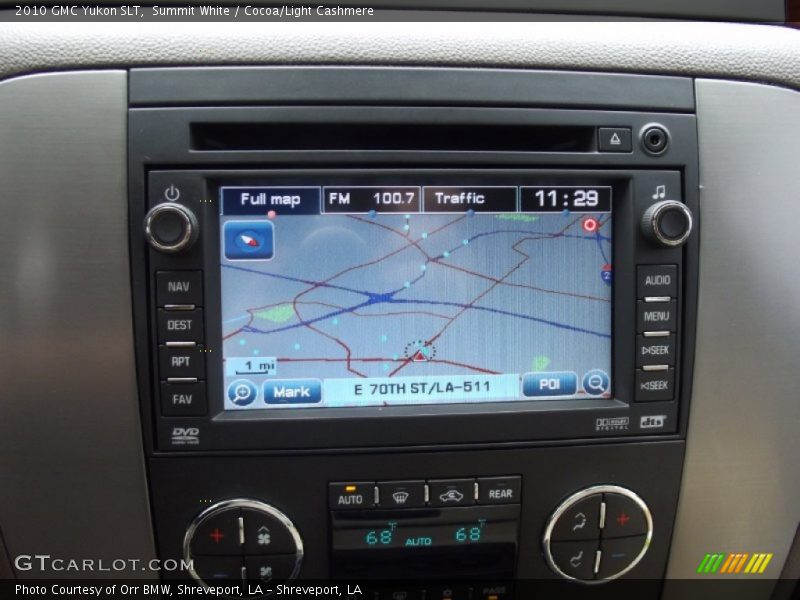 Summit White / Cocoa/Light Cashmere 2010 GMC Yukon SLT