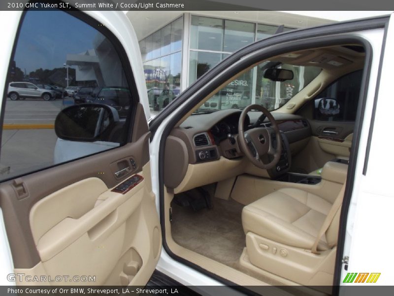 Summit White / Cocoa/Light Cashmere 2010 GMC Yukon SLT