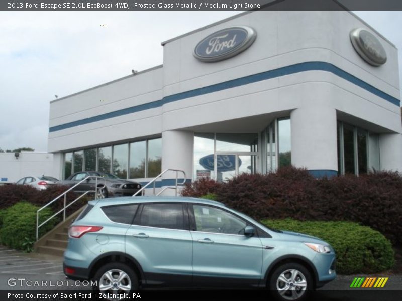 Frosted Glass Metallic / Medium Light Stone 2013 Ford Escape SE 2.0L EcoBoost 4WD