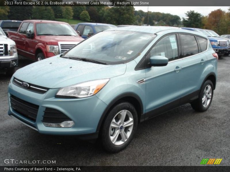 Frosted Glass Metallic / Medium Light Stone 2013 Ford Escape SE 2.0L EcoBoost 4WD