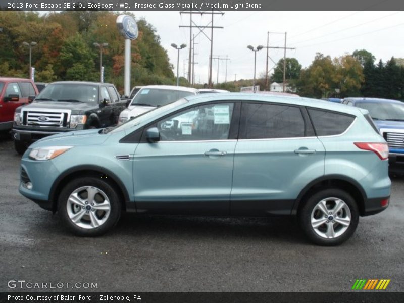 Frosted Glass Metallic / Medium Light Stone 2013 Ford Escape SE 2.0L EcoBoost 4WD