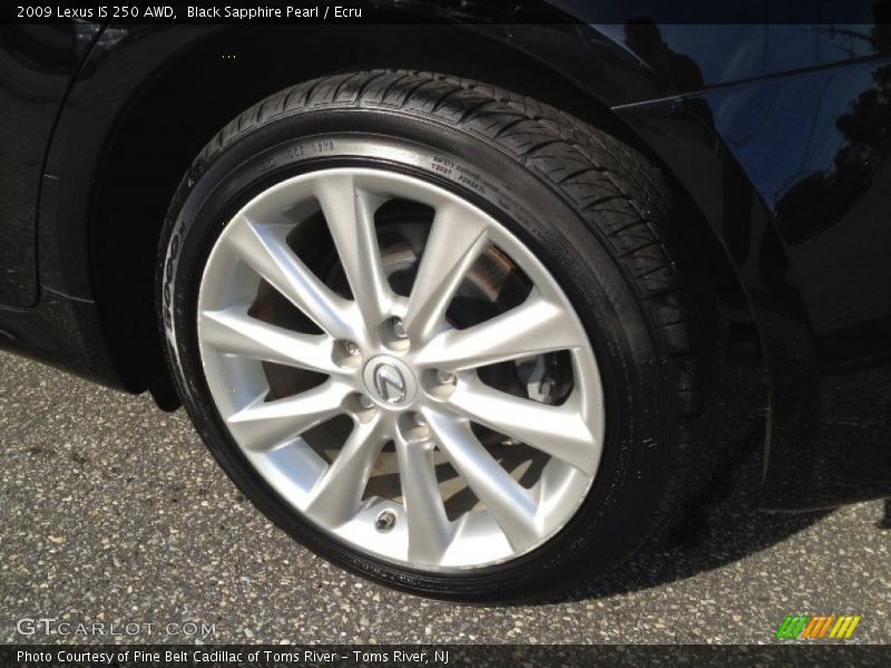 Black Sapphire Pearl / Ecru 2009 Lexus IS 250 AWD