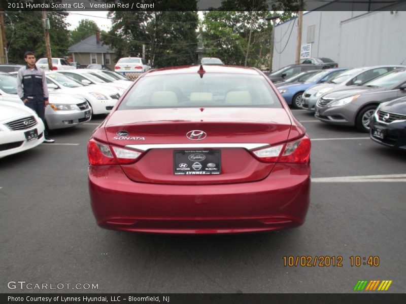 Venetian Red / Camel 2011 Hyundai Sonata GLS