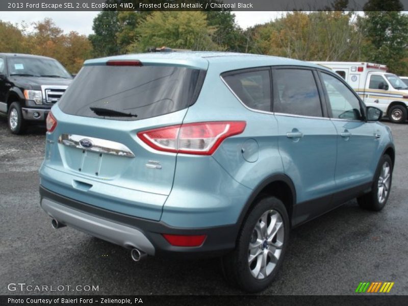 Frosted Glass Metallic / Charcoal Black 2013 Ford Escape SEL 2.0L EcoBoost 4WD
